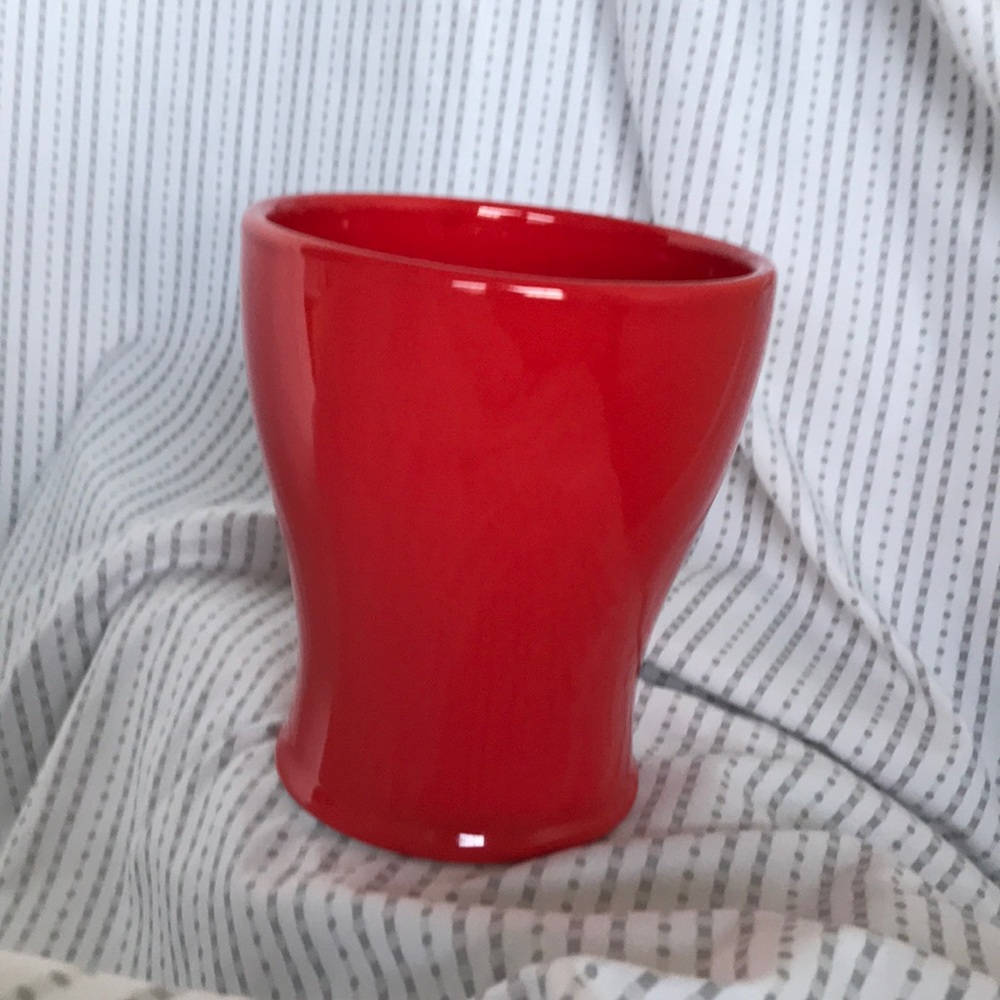 ⭐️⭐️Glazed Bouquet Vase 5.5” Flower Vase Red Ceramic